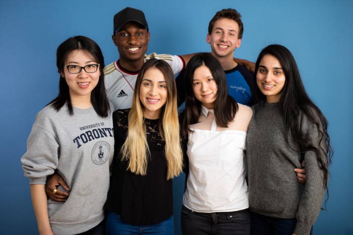 Slate of University of Toronto Student Council Candidates including Malkeet Kaur (far right) (69K)