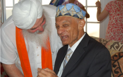 Reverend C.T. Vivian visiting the Sikh Community in Espanola, New Mexico
